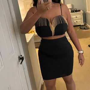 Black 2 piece fashion nova set. Birthday New Yearsor girls night out!